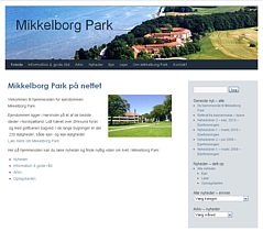 Hjemmeside for Mikkelborg Park, bebyggelse med ejere og lejere.