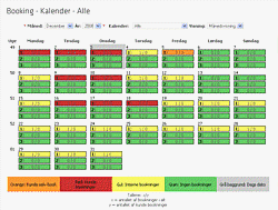 online booking - kalender screenshot